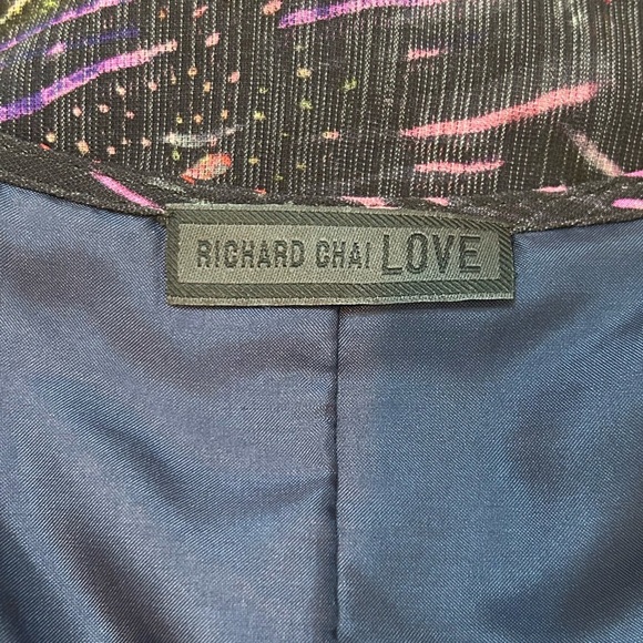 LOVE Richard Chai Tiered Fireworks Cocktail Dress Asymmetrical Size 4 (tag 6) - Picture 9 of 12